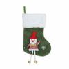 Vintage Christmas Stocking Plush Cuff Hanging Ornament Fashion Santa Gift Bags  Holiday Decorations