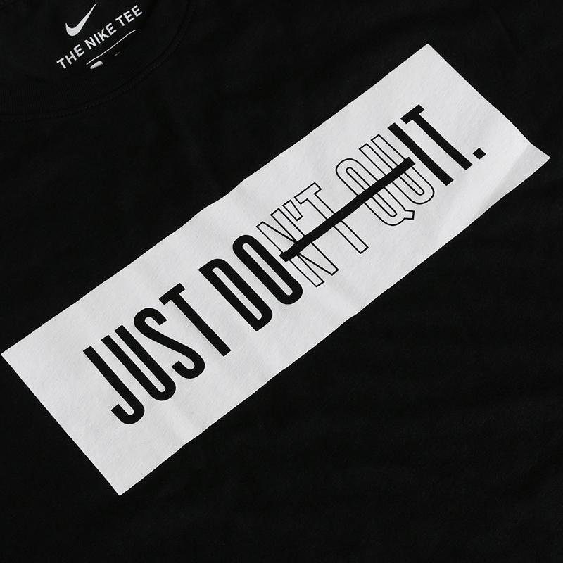 Nike Round Neck Regular Fit Solid Color Embroidered Badge Short Sleeve T-Shirt Men T-Shirts Black 923543-010