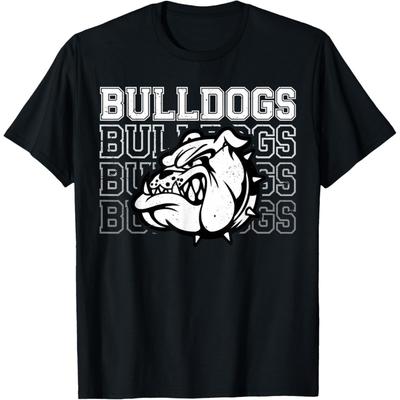 Vintage Bulldogs Team Pride School Spirit Back To School T-Shirt