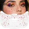 Temporary Tattoo Sticker, Red Freckles Face Tattoo, Waterproof Temporary Freckles Tattoo for Adults Festive Party Makeup