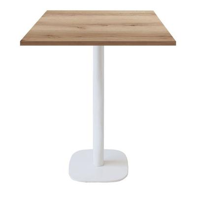 Mange-debout 70 x 70 cm - modèle Round banc chêne delano