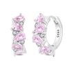 925 Silver Simple Sun Small Sugar Cube Star Moon Women Earring Brilliant Wedding Engagement Star Earrings Jewelry Gifts