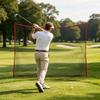 Extended Use Polyester Golf Training Net With Reinforced Carbon Fiber Frame Great For Driving Short Game Practice In Backyard Or Garage
