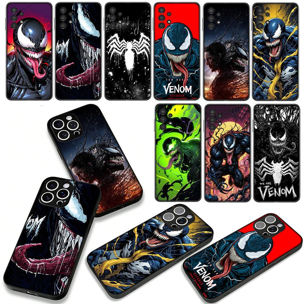 Venom Logo Marvel Phone Cover Case for Xiaomi Redmi Note 14 12 13 ProPlus A3 Pro Plus 12C 13C 14C 5G 4G Casing