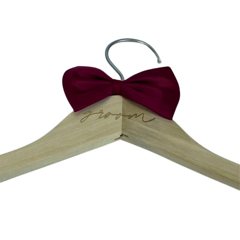 Elegant Wedding Garment Hanger Wood Frame Clothes Hanger MultiFunctional Hook For Bridal Shower Bride Grooms Use 2PCS