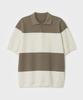 Bellie Quad Polo Short Sleeve Knit - Beige