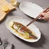 Elegant White Porcelain Fish Plate