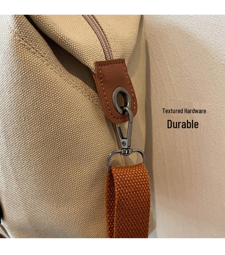 Trendy Lightweight Canvas Crossbody Bag - Large Capacity, Versatile Korean Style 2025