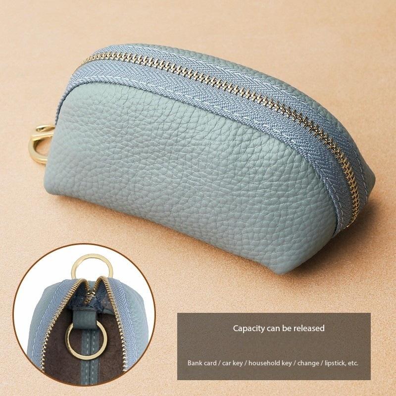 Hot PU Leather Simple Large Capacity Universal Car Key Bag for Women, Compact Storage Mini Key Bag Cover, Cute for Home Use