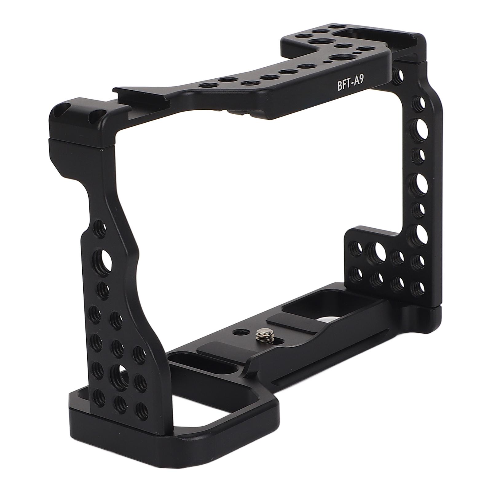 

Алюминиевая клетка для видеокамеры с резьбовыми отверстиями 14 дюймов и 38 дюймов, порт холодного башмака для A9