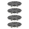 4PCS 13in Wheel Hub Cap Matte Black Snap On Long Lasting Use Replacement for SEAT Ibiza