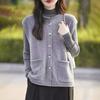 New Round Neck Lazy Style Vest In Spring and Autumn Soft Loose Casual Knitted Sweater Vest Sweater Women's Waistcoat