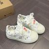 Sweet original niche shell graffiti little white shoes spring and autumn new design board shoes casual shoes