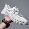 New Leather Men's White Low-top Fashion Light Sports and Leisure Men's Board Shoes Men's Shoes Leather Shoes