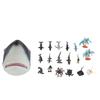 Sea Animal Hand Puppet Set Lifelike 16 Animal Models Fish Head Hand Puppet Toys for Kids