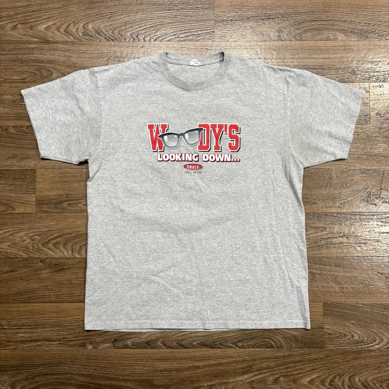 

Y2K / VSmack Woody’s Looking Down Ohio State Rivalry T-shirt XL Gray Front Back XL
