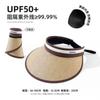 Empty Top Hat Sunscreen Hat Women'S Spring Summer Travel Simple Sun Hat Big Brim Full Face Visor Cycling Hat