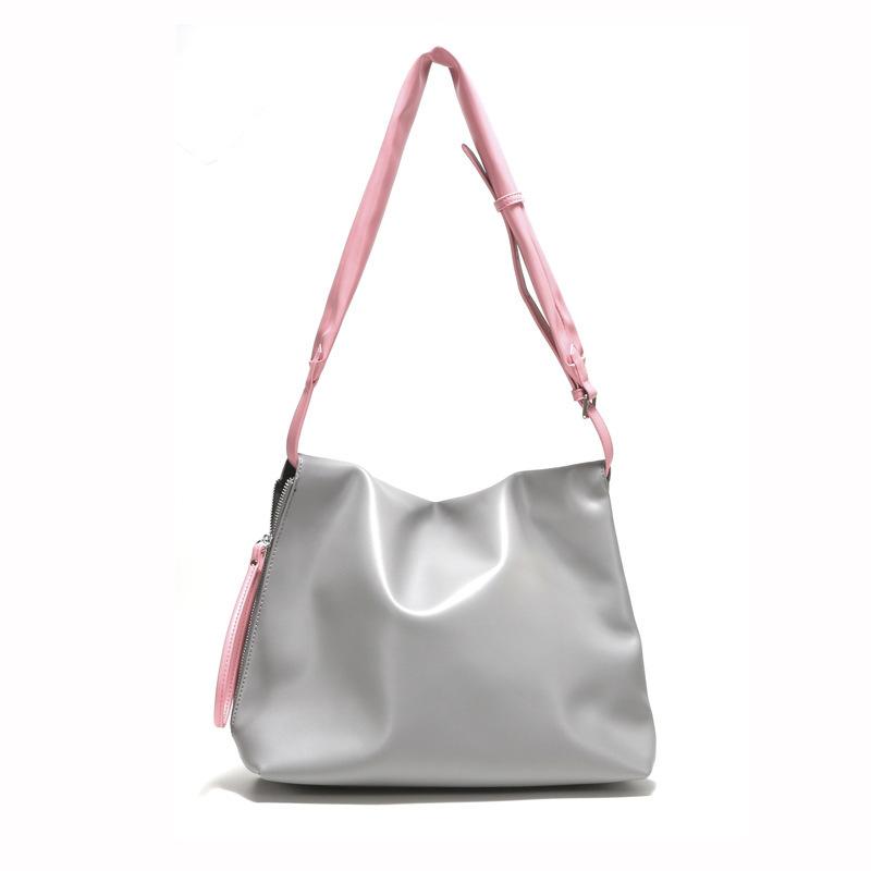 High-end Large Capacity Tote Bag Pu Fashionable One-shoulder Texture Crossbody Exquisite Small Square Bag