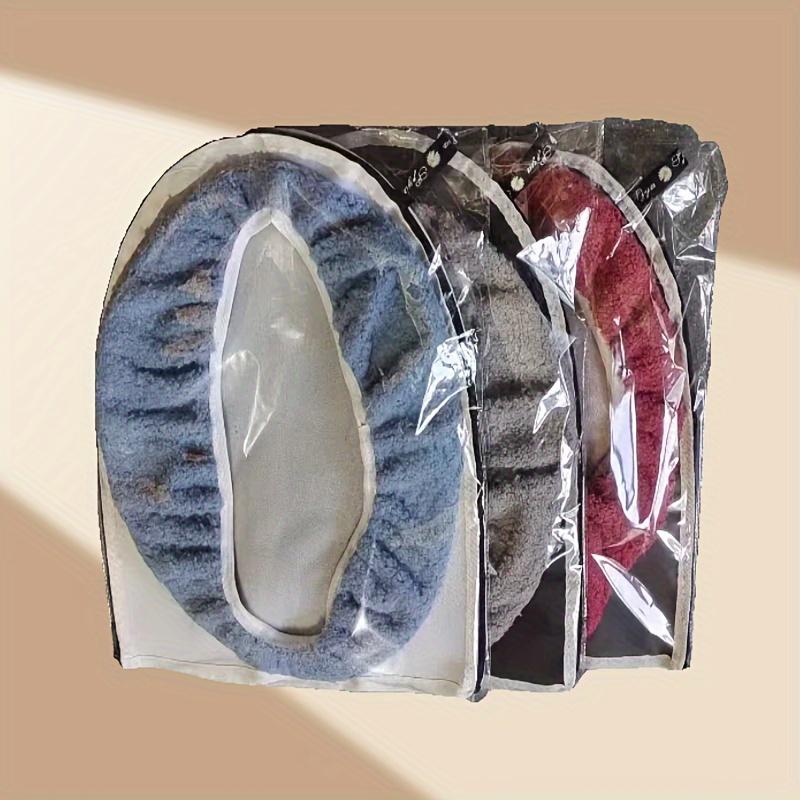 Zimní zahuštěná dvojitá sada polštářů na záchodové sedátko se zipem, voděodolná koupelnová podložka s držadlem, měkká pevnost, univerzální velikost pro domácí použití