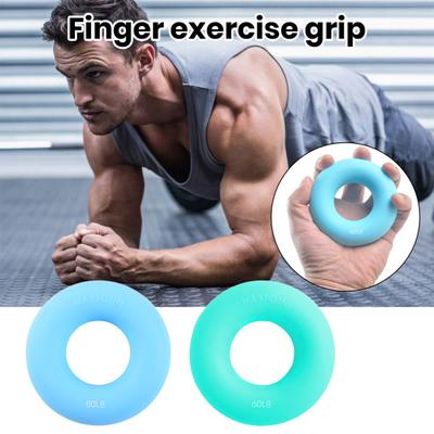 9CM Grip Strength Trainer Ring Anti-slip Forearm Finger Training Silicone Ring Hand Grip Strengthener Workout Tools Portable Hand Exercise Equipment