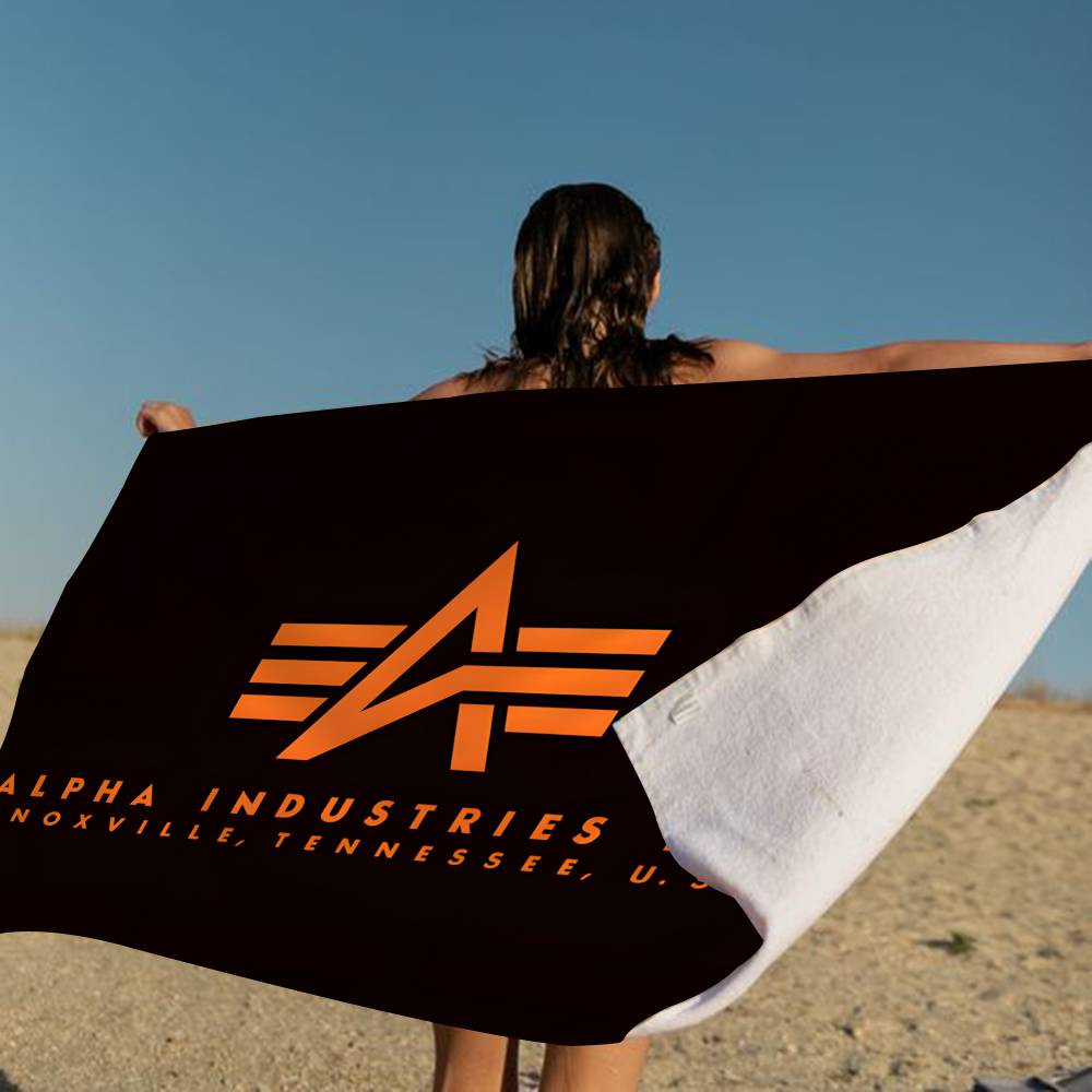 Alpha La Industries Cartoon Microfiber Printed Beach Towel Mountain Climbing Yoga Beach Swimming Running Absorbent Soft Towel