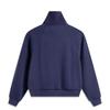 Li Ning Sports Trend Series Solid Color Stand Collar Comfortable Breathable Versatile Casual Sweatshirt Women Sweatshirt Sailor-Blue AWDV138-1