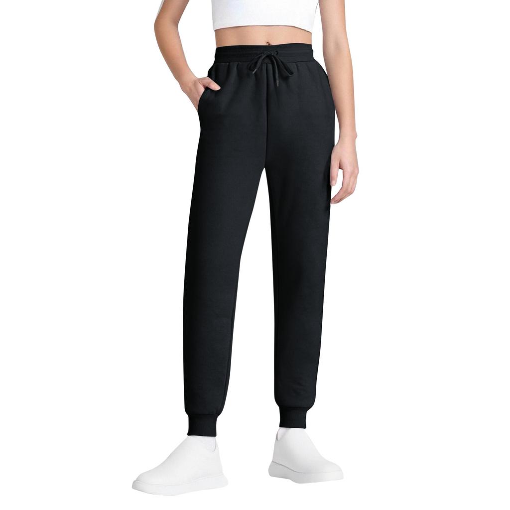 TNNZEET Women's Joggers With Pockets - High Waisted Sweatpants Tapered Leg Drawstring Lightweight Athletic Pants