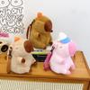 Cute Plush Capybara Backpack With Hat And Orange On The Head Design Daily For