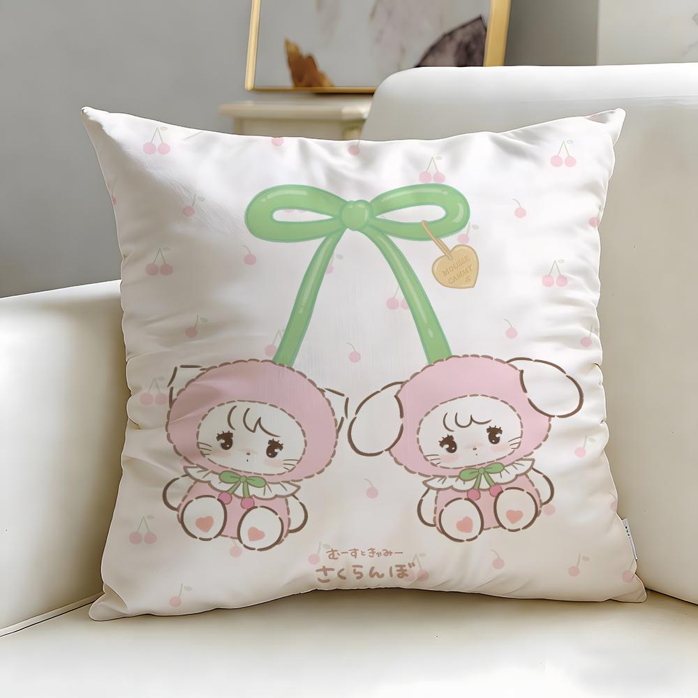 

popular cartoon brand Mikko Cushion Cover Soft & Easy-Wash Pillow Case – Versatile for Couch, Bed, Travel and Office 30cmx30cm