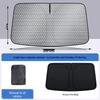Titanium Silver Car Sunshade Windshield & Window Blackout with Heat Insulation and Laser Sun Blocker