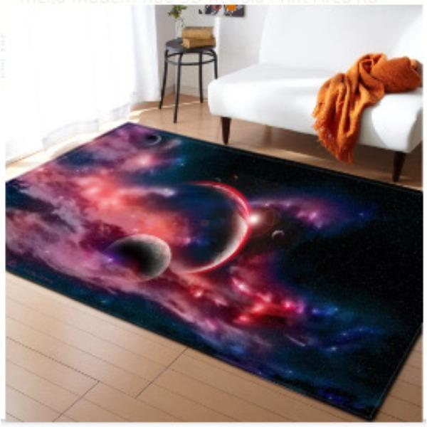 Starry Sky Carpet Feather Wind Bedroom Floor Mat