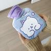 Kaaipee Mini Hot Water Bottle with Cute Cover, Eco-Friendly Refillable Hot Water Bottle, Small Size, Cold Weather Protection, Relieves Fatigue, Perfec