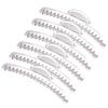 6PCS Vintage Metal Finger Wave Hair Clips Aluminum Hairpin Hairdressing Salon Barber Styling Tool Fixed Hairclips