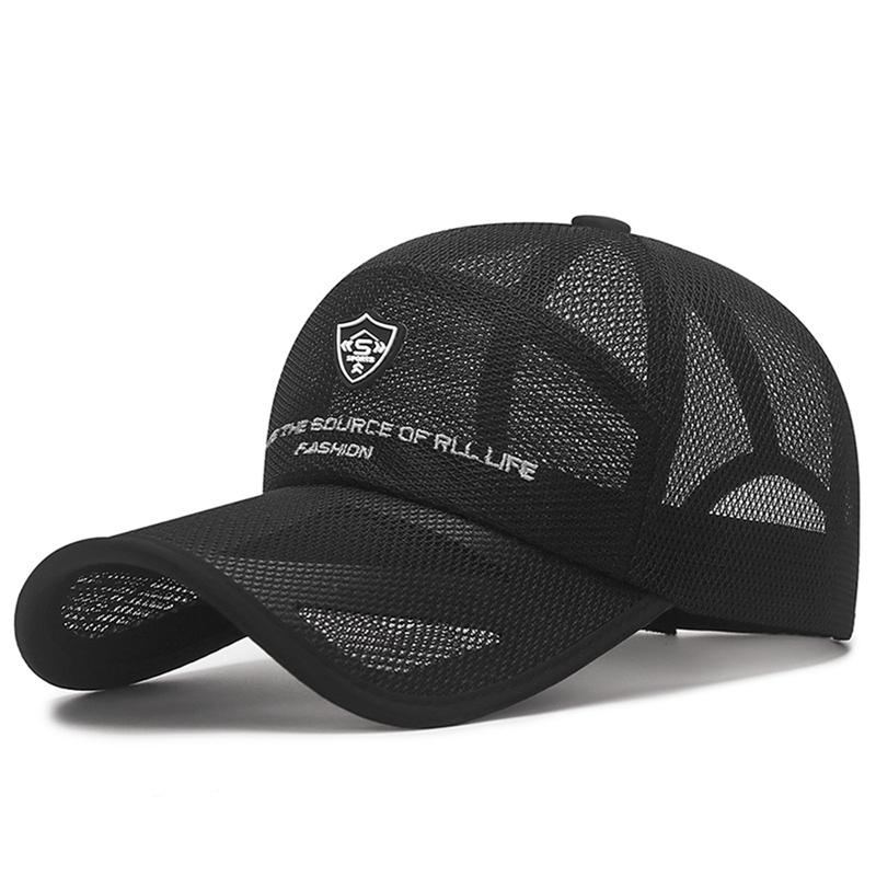 Summer Breathable Mesh Anti-Uv Golf Baseball Cap Sunhat Outdoor Men Womens Tennis Running Hiking Sports Cap Fast Drying Quick Dry Visors