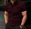 Stylish Men's Short Sleeve Polo Shirt Casual Polyester Summer Dress Vibrant