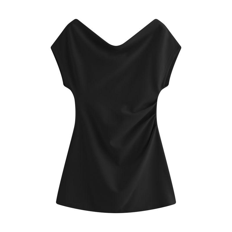 

Julu Studio Elegance Code Slightly Oversized Girls Pure Desire Sheath and Fitted Waist plus Size Long Dress off-Shoulder Dress Black, Short Length, in Stock S
