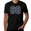 88 Sport Nummer Achtundachtzig T-Shirt schlicht Jungen Weiß Geschenke für Freund Kurzarm T-Shirt für Männer