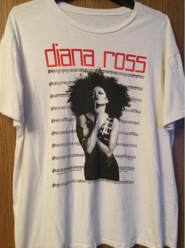 Diana Ross Music White T-Shirt Cotton All Size Unisex S-5XL
