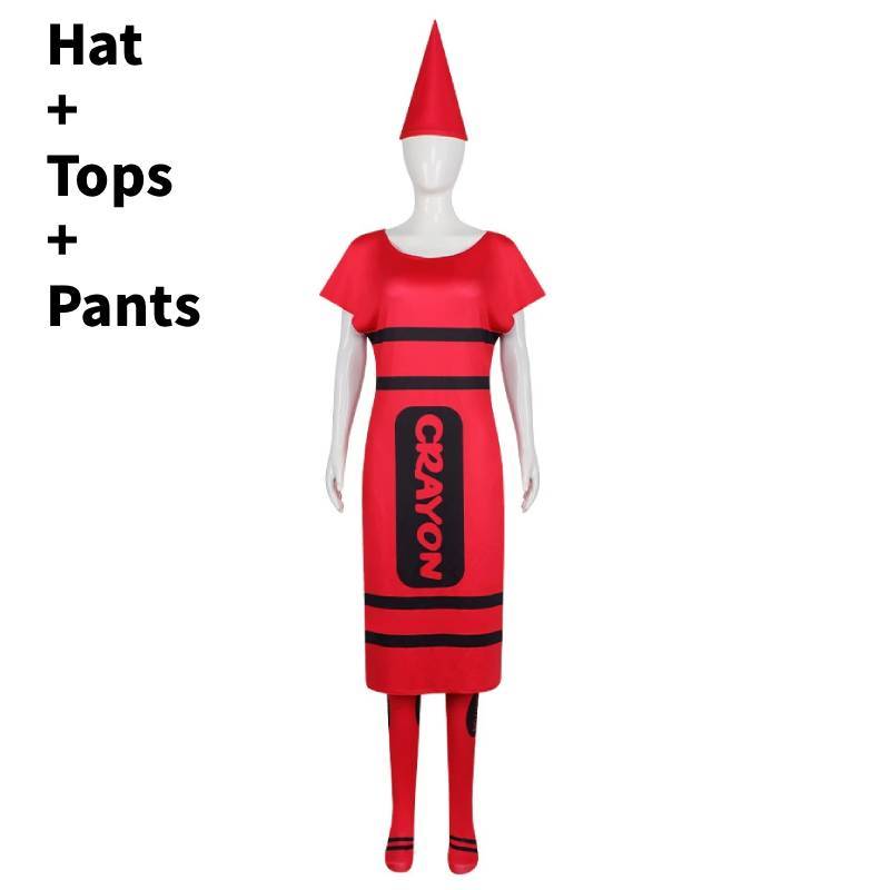 Buntstift Cosplay Kostüm Für Erwachsene Mit Polyesterstoff Für Halloween-Partys