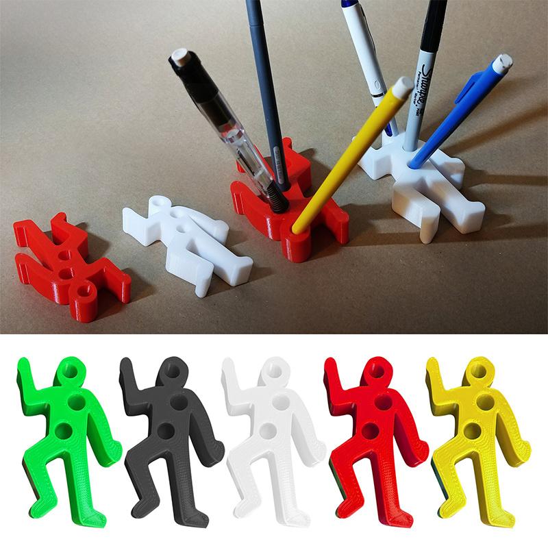Creative Crime Scene Desk Organizer Lightweight Plastic Pen Container Office Supplies Funny Crime Scene Human Pen Container