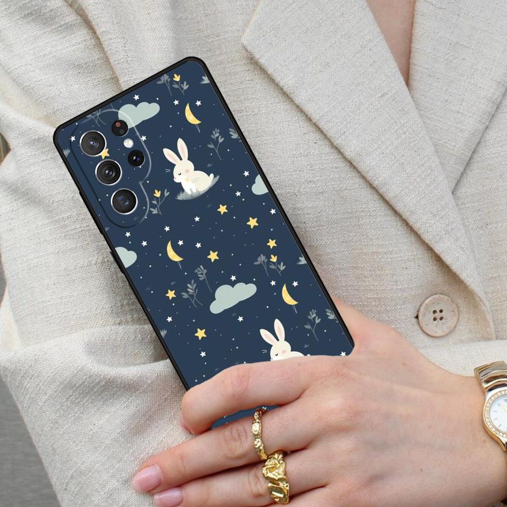 Bunny Rabbits Cell Phone Case for Samsung Galaxy S26 Ultra S25 S24 S23 S22 S21 S20 Note10 Cover