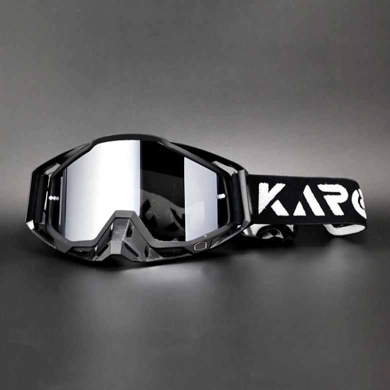 KAROS Unisex Outdoor Sports Goggles Motorcycle Cycling Ski Off-Road Windproof Dustproof UV-400 Protective Eyewear K336