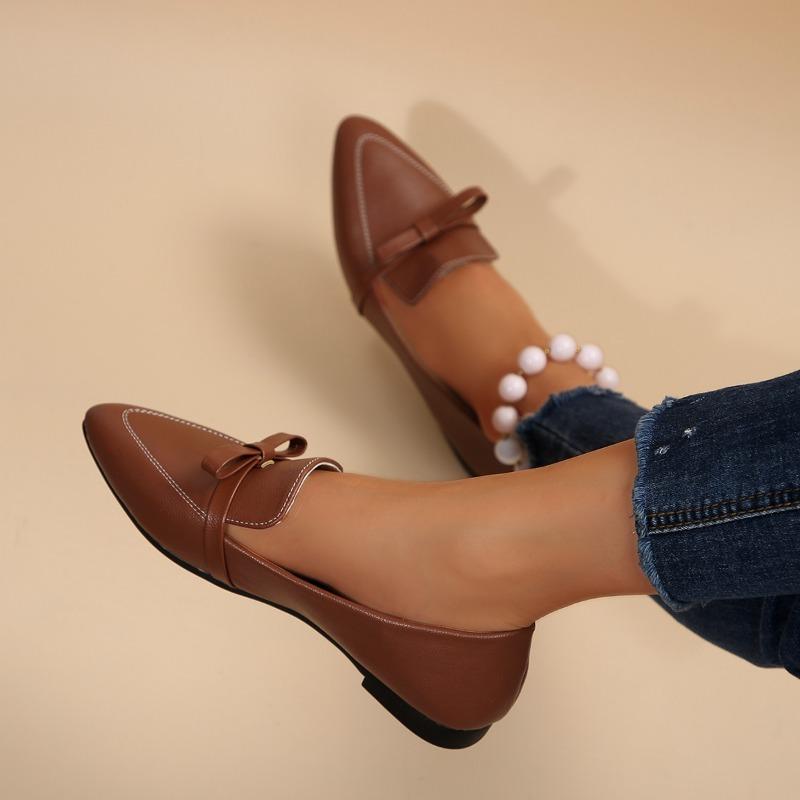 Luxury Genuine  Women Flats shoes Pointed Toe Solid Pregnant Driving Ladies Buckle Strap Women Flats Mary Janes Shoes