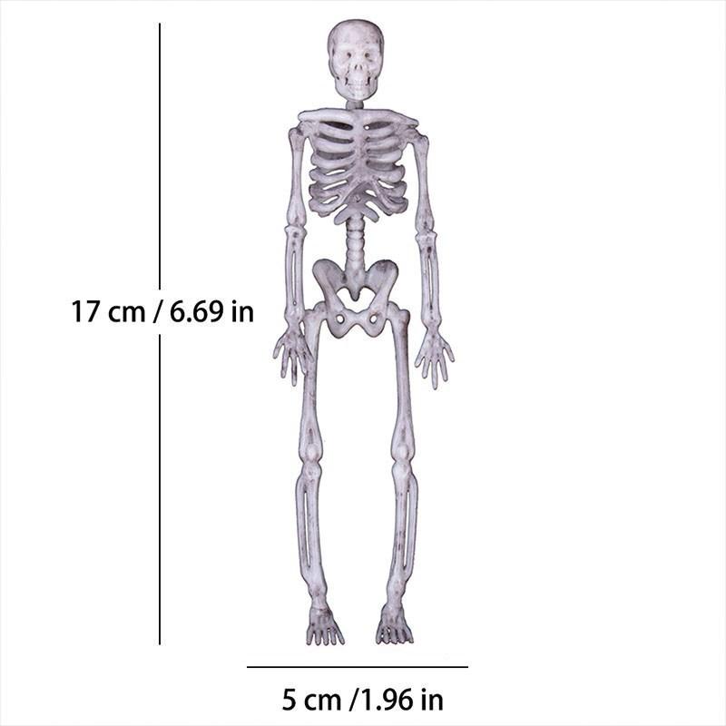 4 Stück/Set Schädel Hängender Geist Simulation Menschliches Skelett Cosplay Ornament Knochen Halloween Party Heimdekorationen Requisiten