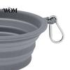 Dog Water Bowl Foldable Bowl, Collapsible Cat with Carabiner, Portable Pet Silicone for Dogs Cats Travel Camping Paw Shape