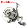 Metal Casting Long-range Casting Reel Large-fish Anchor Reel Spinning Reel Bearing Spinning Fishing Reel 25KG Powerful Reel Saltwater Fresh Water Drag