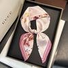 70*70Cm Square Floral Print Designer Women Silk Scarf Scarves Bandana Hijab Neckerchief Shawl Kerchief Hair Band Foulard Luxury