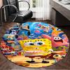 1PC Sponge Underwater Adventure Round Rug, Non-slip Chair Mat, Home Decor, Circle Carpet Perfect for Office, Bedroom, Living Room,Christmas gift