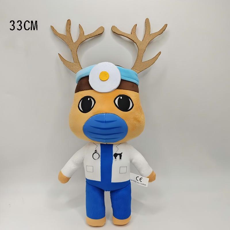 In Stock Horror Animal Hospital Blue Dog Penguin Bunny Plush Doll Cute Animal Game Peripherals Collectible Soft Toys