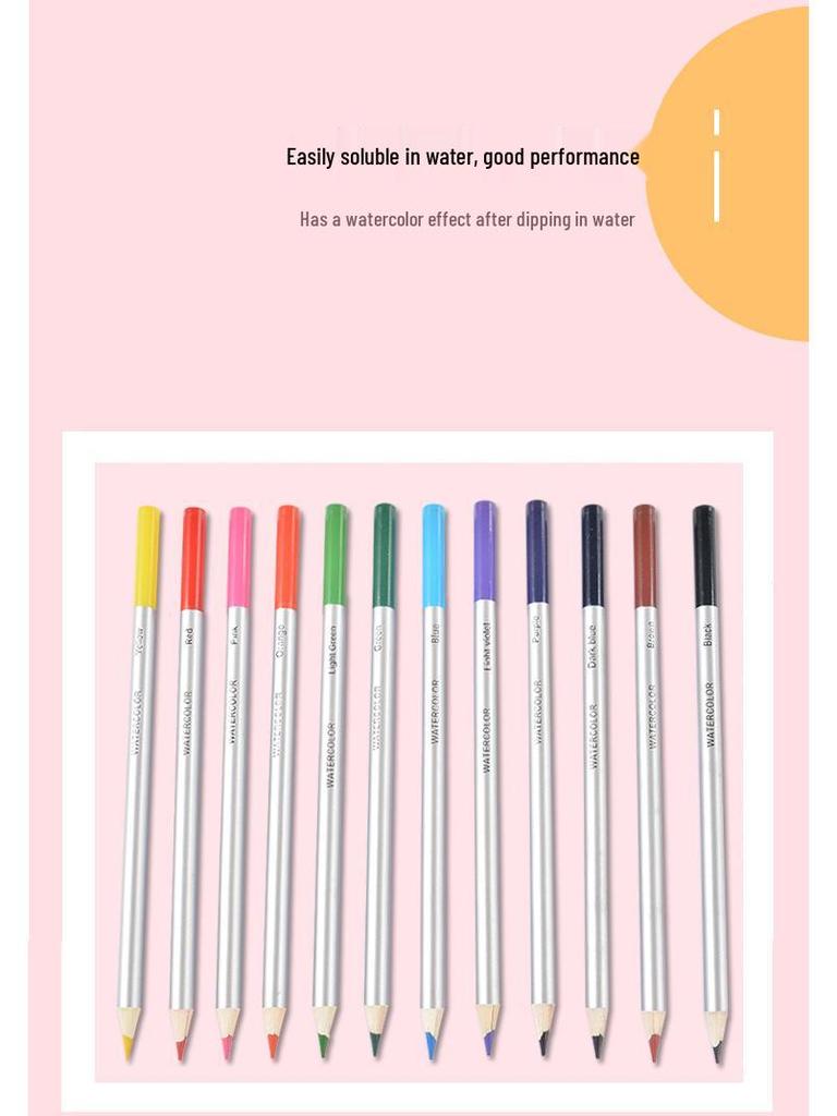 41-Piece Children's Art Set: Colored Pencils & Watercolors for Sketching and Painting